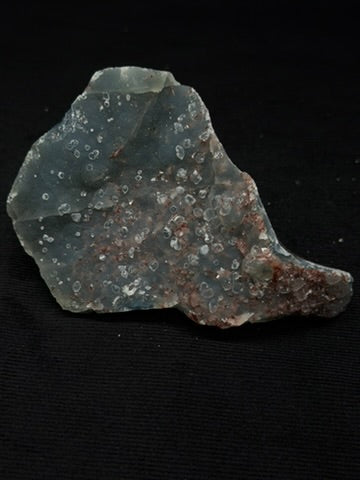 Indian Blue & Grey Chalcedony with Chocolate Heulandite Specimen - 121CC