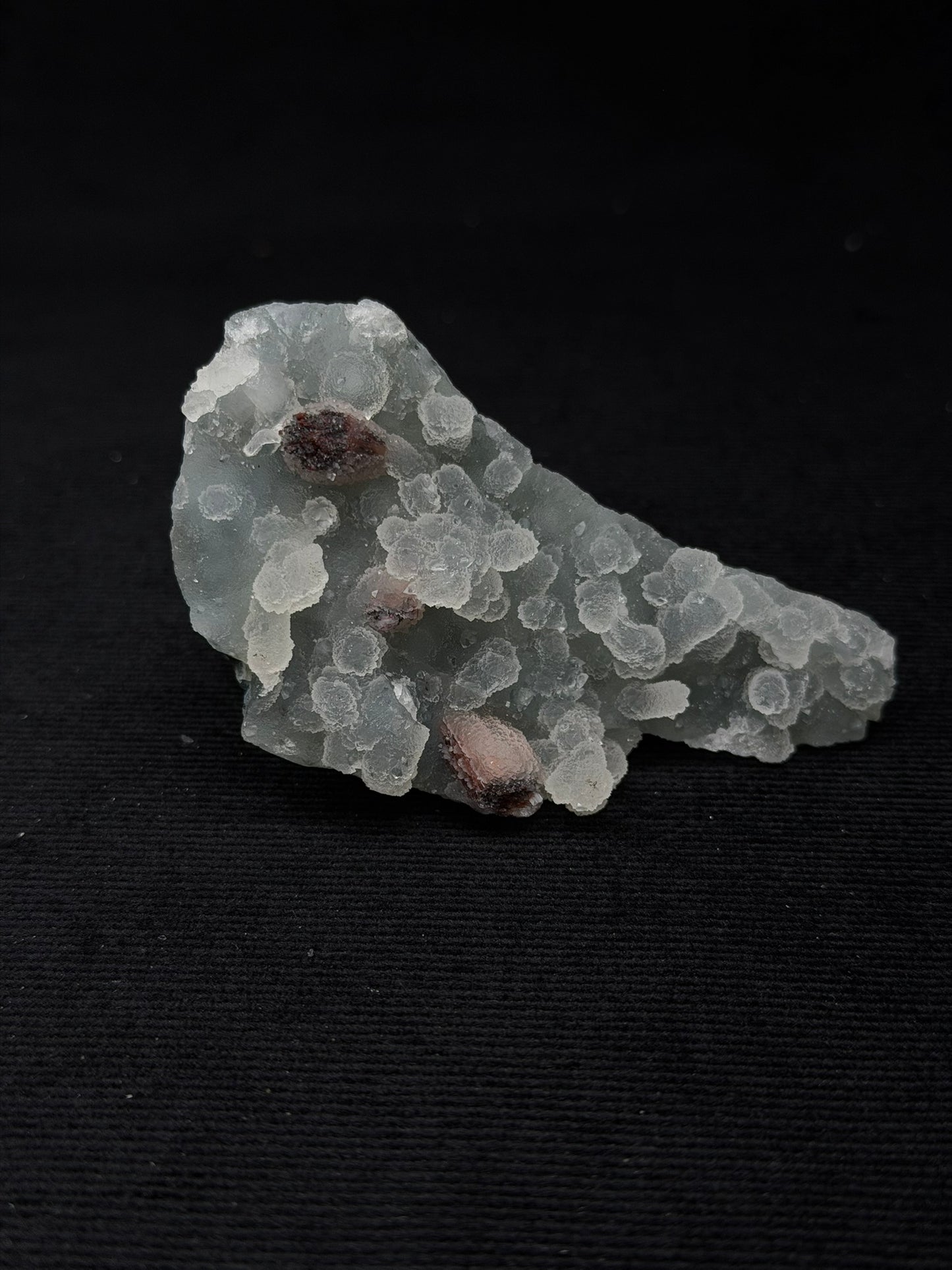 Sugary Blue & Grey Chalcedony Specimen with Chocolate Heulandite - 99SC