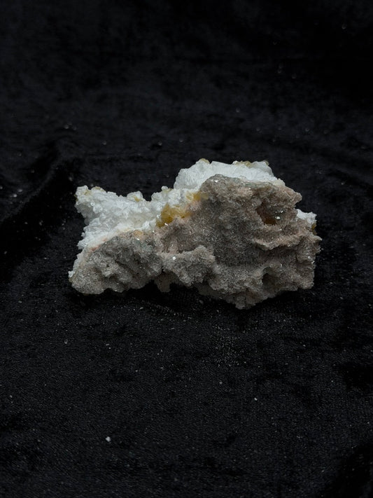 Pink Coral with Barite Crystal, with Stilbite and Yellow Calcite - 70PC