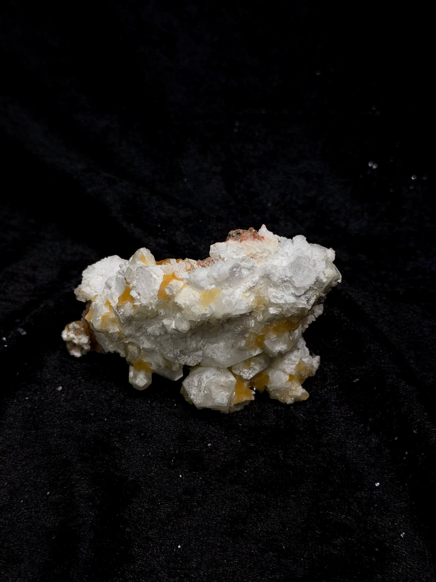 Pink Coral with Barite Crystal and Stilbite with Yellow Calcite - 80PC