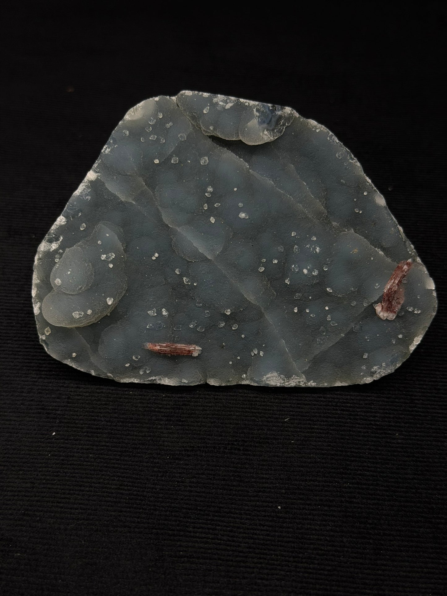 Indian Blue & Grey Chalcedony with Chocolate Heulandite Specimen - 118CC