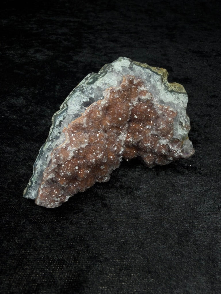 Brazilian Redish Sugar Amethyst Freeform with Quartz Banding - 110RS