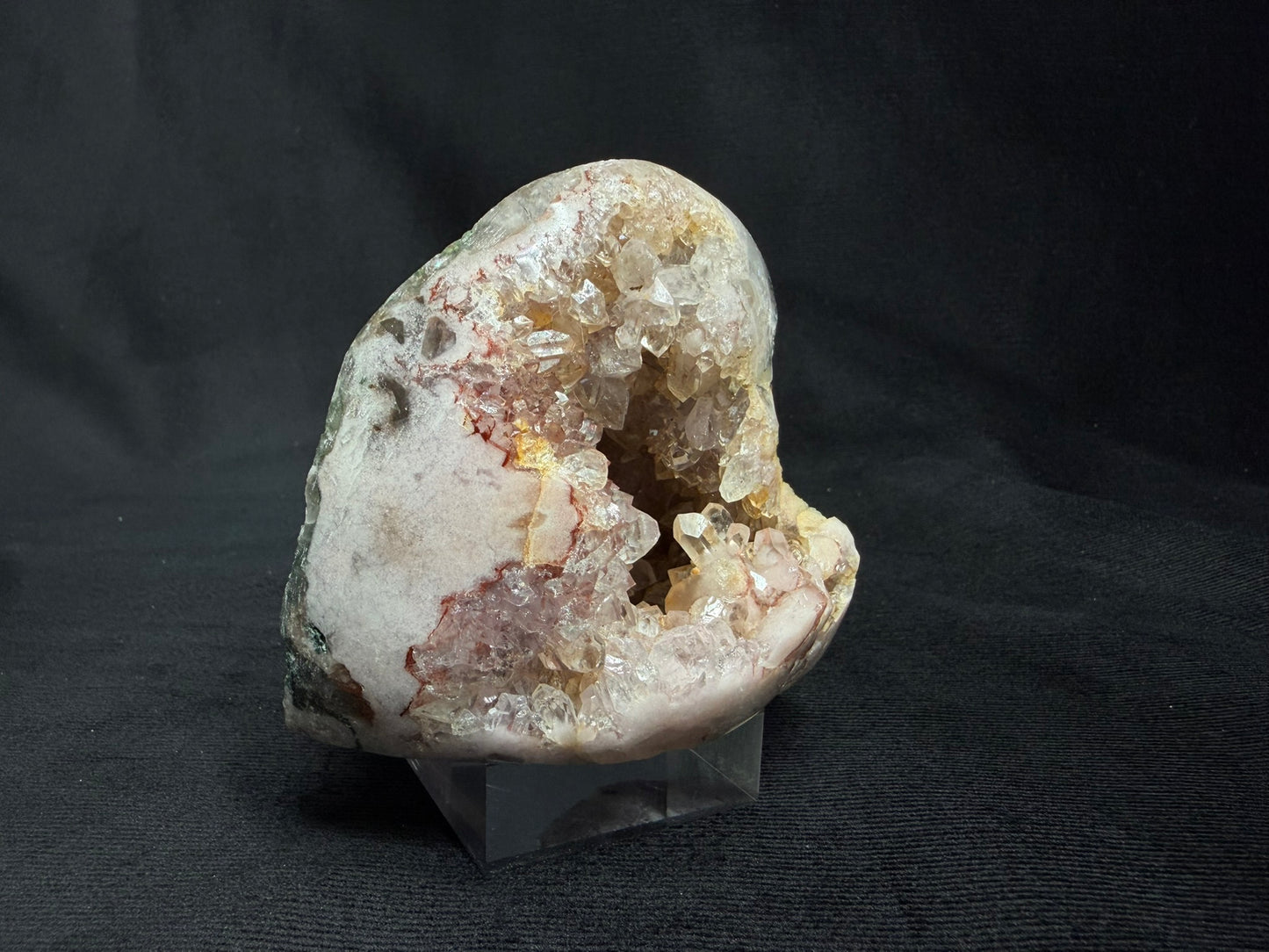 Brazilian Pink Amethyst Freeform with Reddish and Gold Hues - 85PA