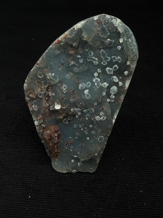 Indian Blue & Grey Chalcedony with Chocolate Heulandite Specimen - 112CC