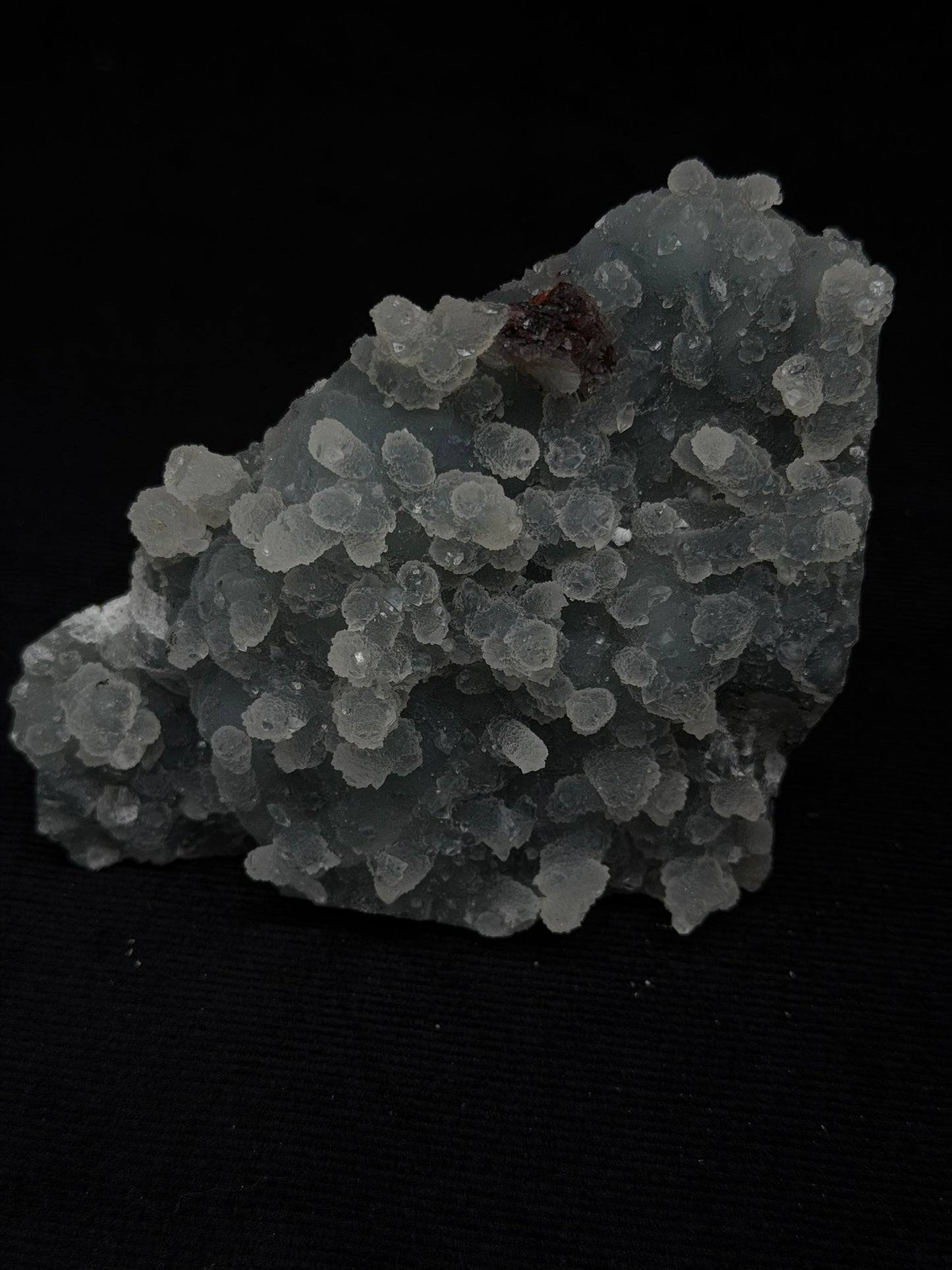 Sugary Blue & Grey Chalcedony Specimen with Chocolate Heulandite - 119SC