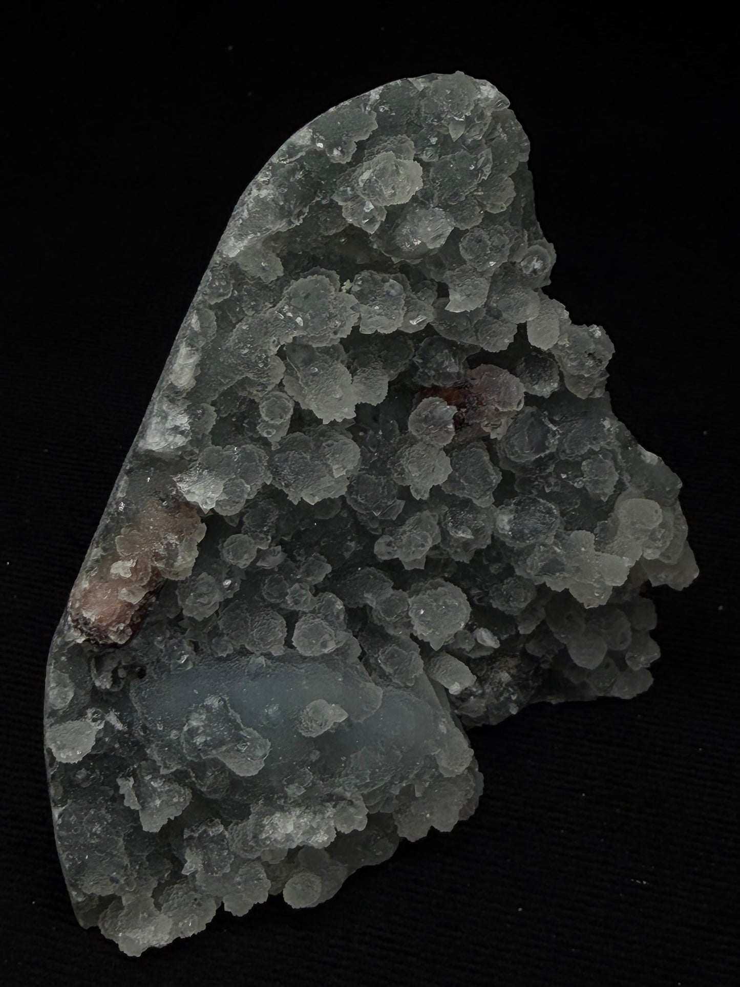 Sugary Blue & Grey Chalcedony Specimen with Chocolate Heulandite - 128SC