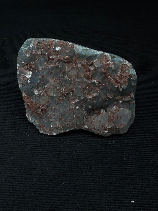 Indian Blue & Grey Chalcedony with Chocolate Heulandite Specimen - 92CC