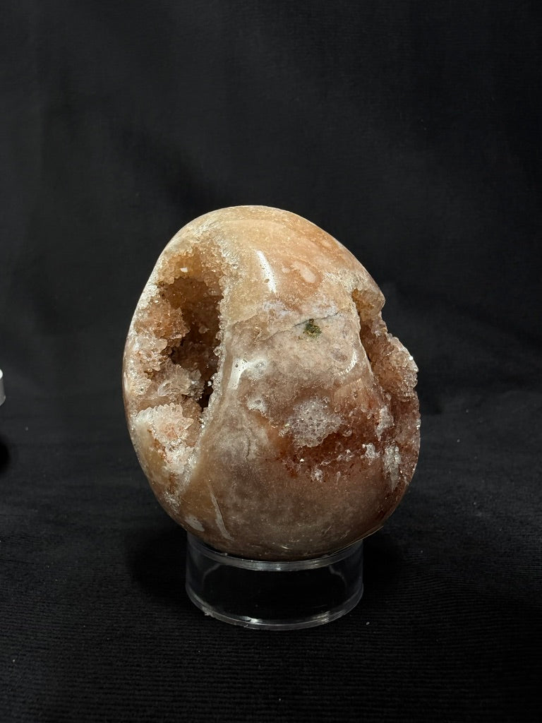 Brazilian Pink Amethyst EGG Freeform with Stand - 130E