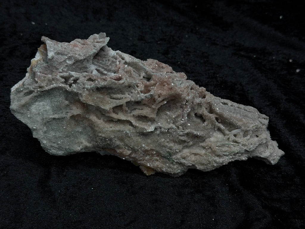 Pink Coral with Barite Crystal, with Stilbite and Yellow Calcite and Green Hues - 148PC