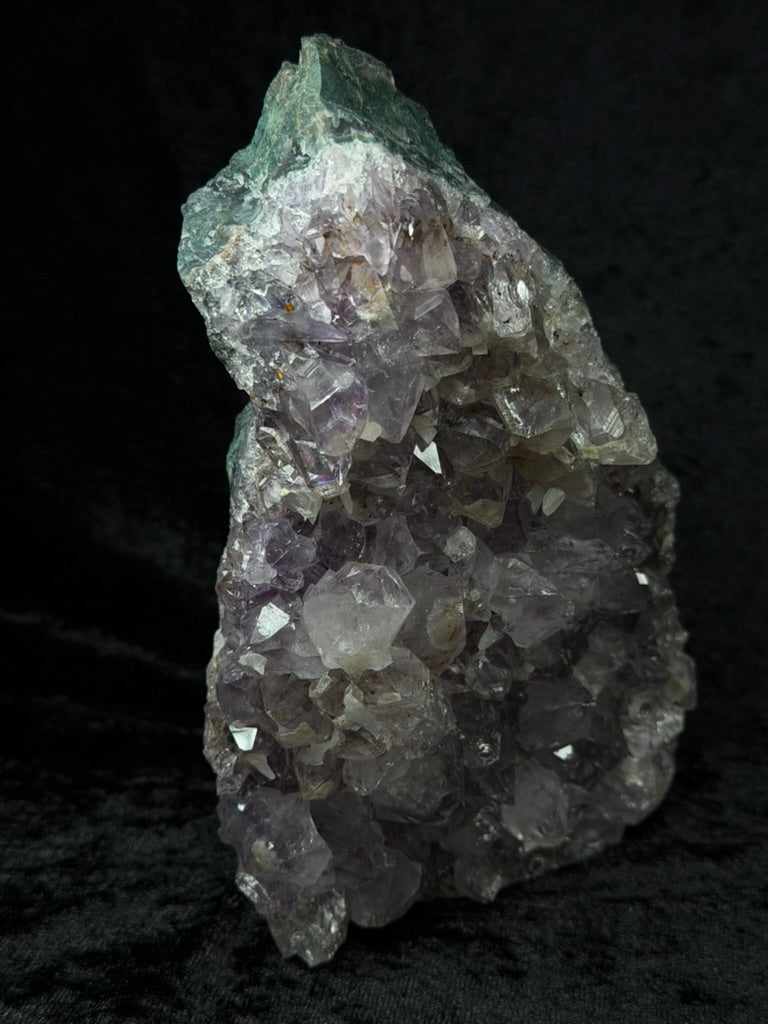 Brazilian Purple Amethyst Freeform with Green Jasper, Calcite and Inclusions - 146AA