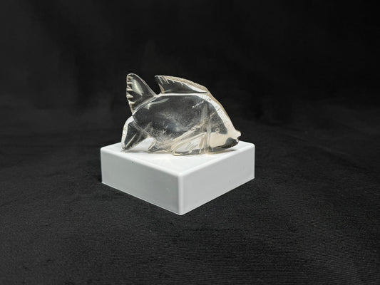 Clear Quartz Hand Carved Fish - 41F