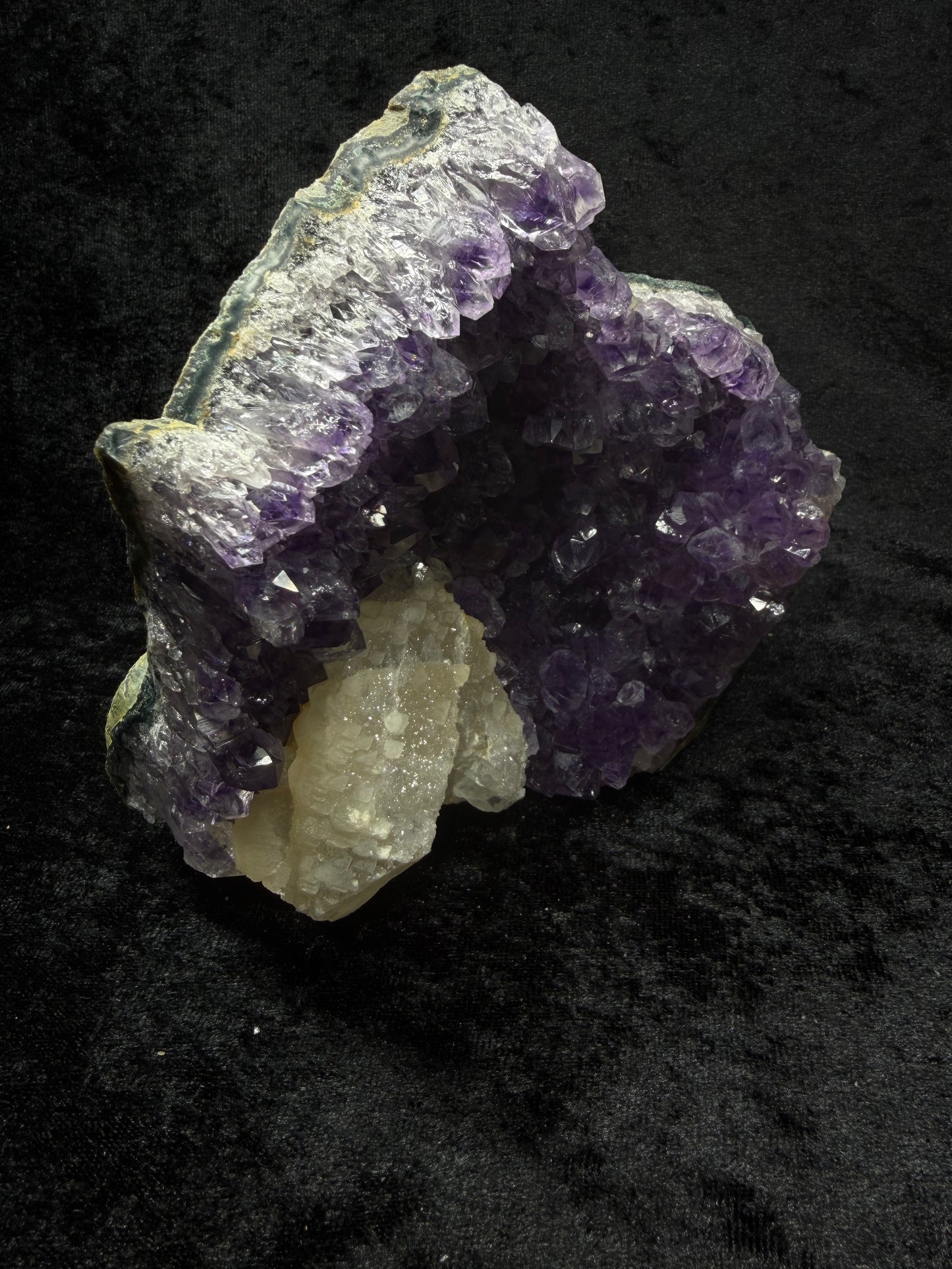 Brazilian Purple Amethyst Freeform with Calcite - 259A