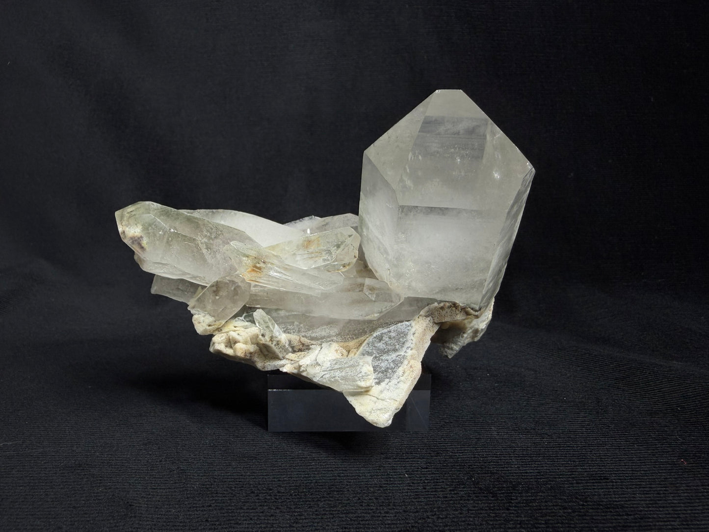 Dynamic Colombian Quartz Cluster with Inclusions - 97A