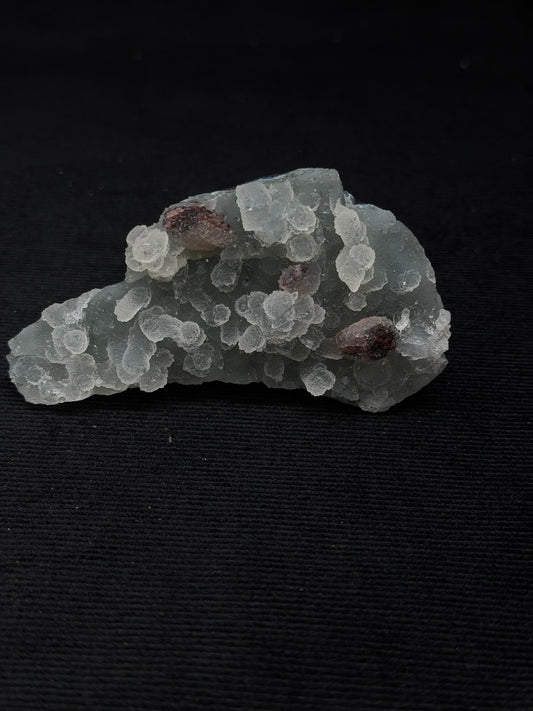 Sugary Blue & Grey Chalcedony Specimen with Chocolate Heulandite - 99SC