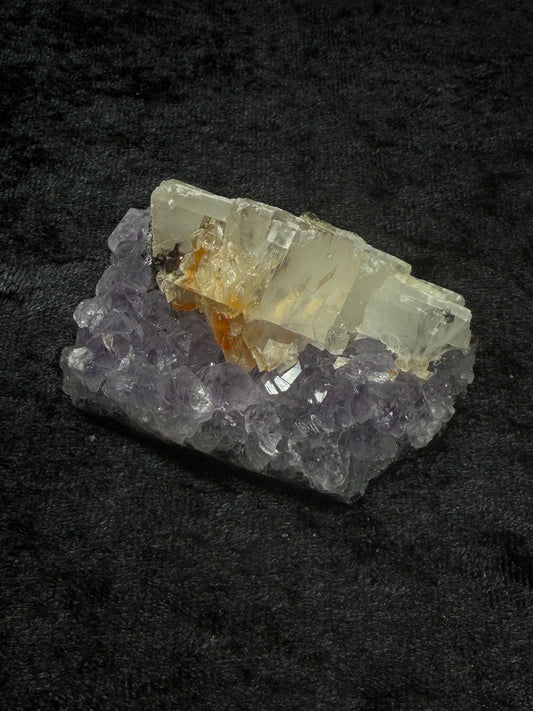 Brazilian Purple Amethyst Freeform with Calcite and Pyrite Inclusions - 78CA