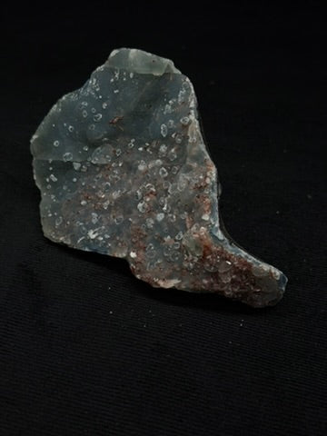 Indian Blue & Grey Chalcedony with Chocolate Heulandite Specimen - 121CC