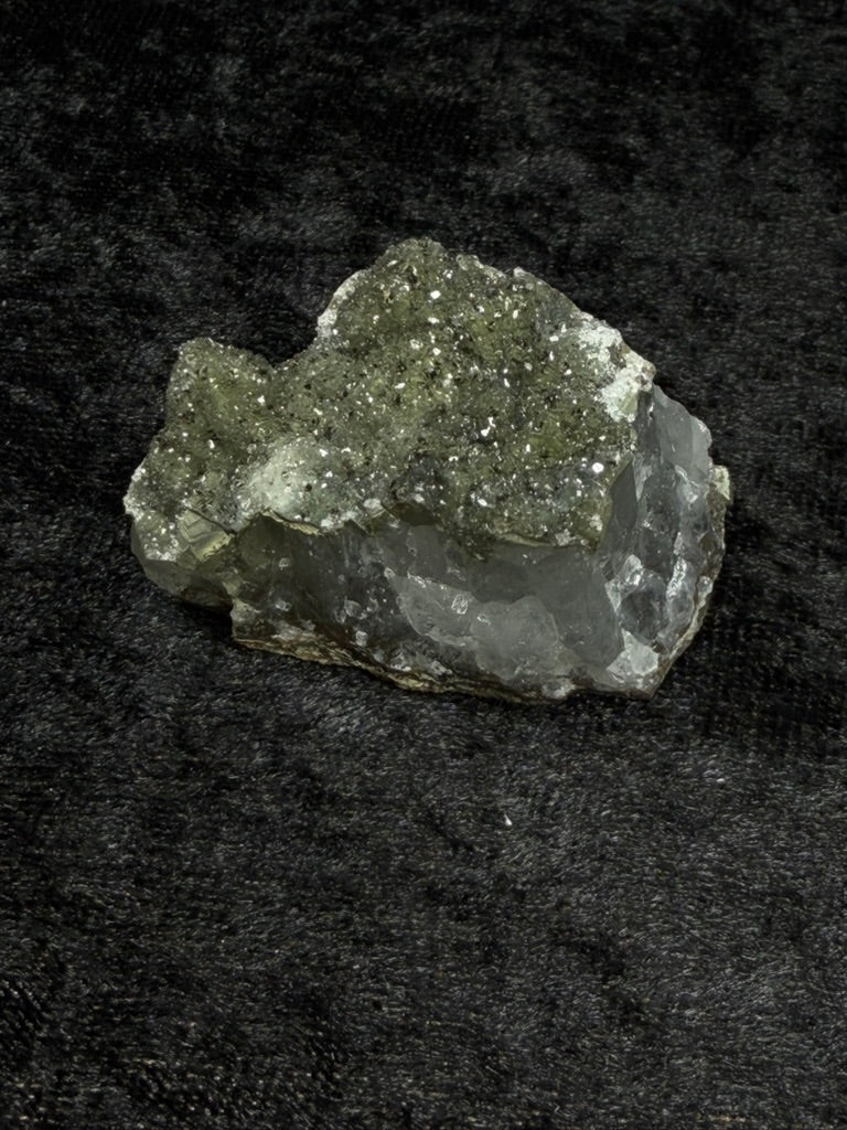Brazilian Green Sparkly Sugar Amethyst Freeform - 35R