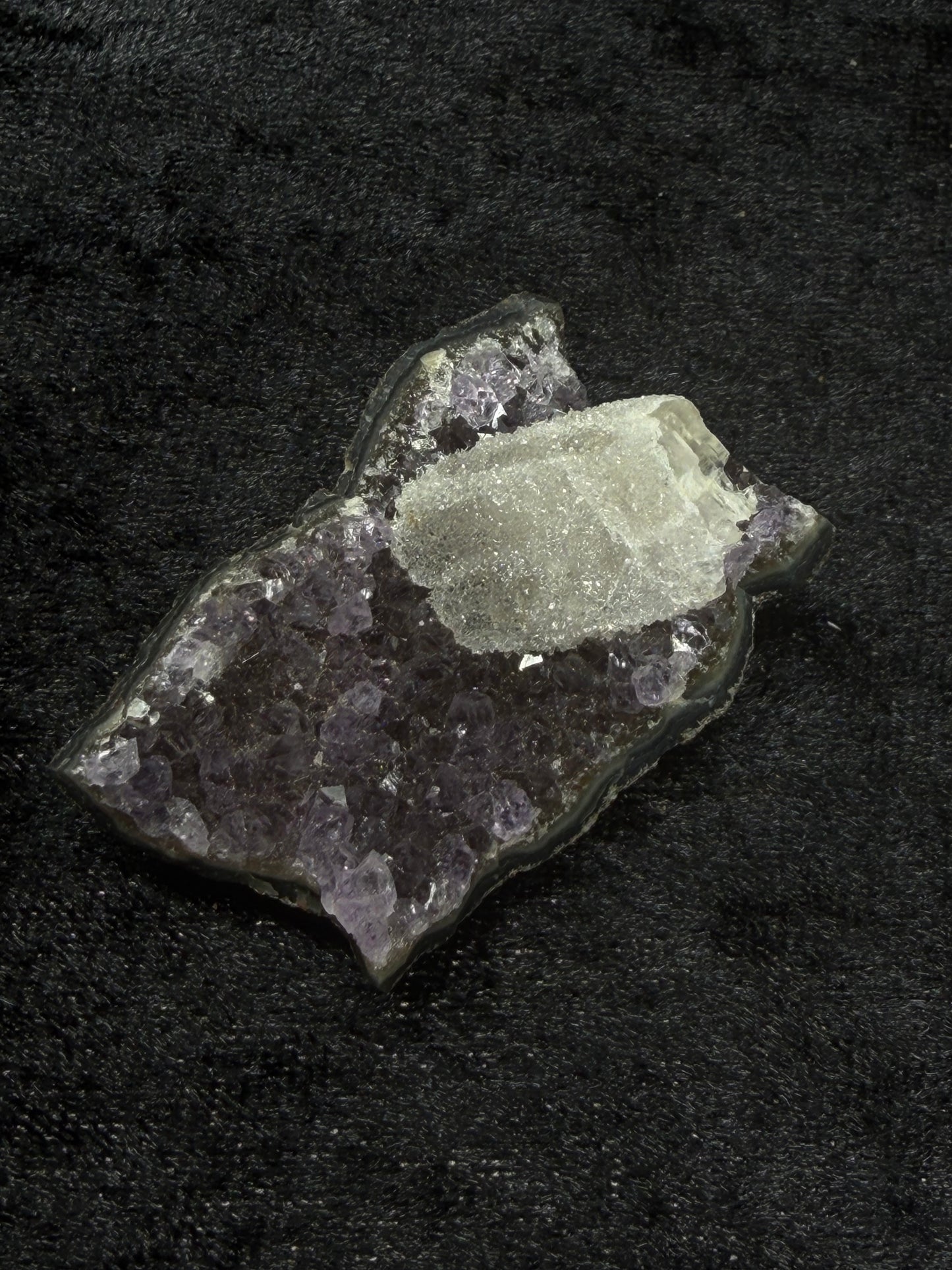 Brazilian Purple Amethyst Freeform with Sugary Calcite - 27CA