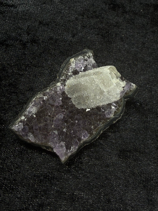 Brazilian Purple Amethyst Freeform with Sugary Calcite - 27CA