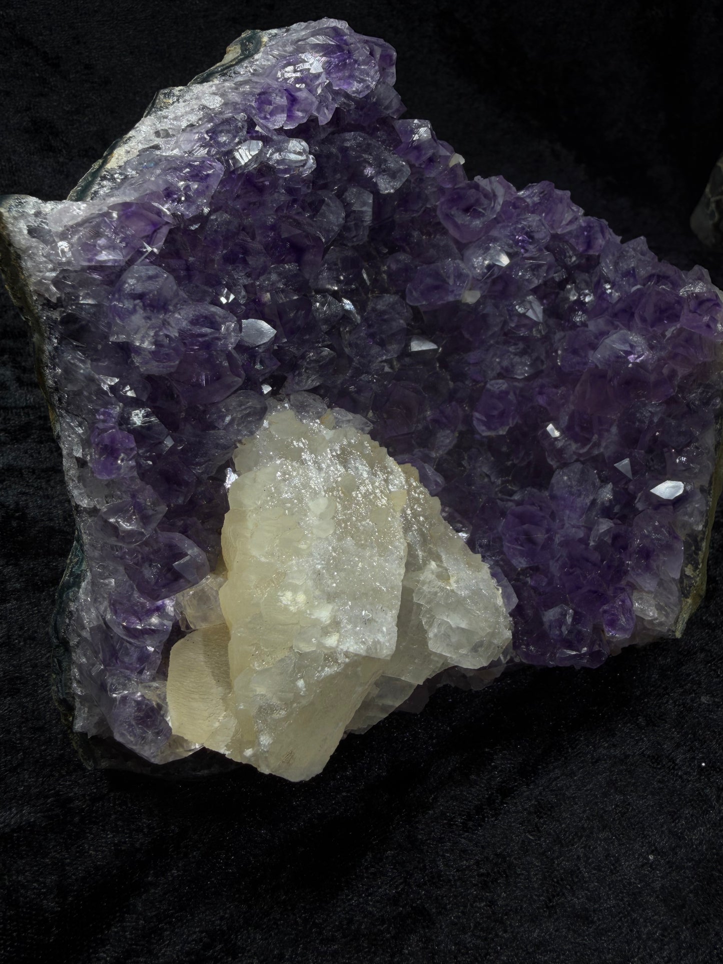 Brazilian Purple Amethyst Freeform with Calcite - 259A