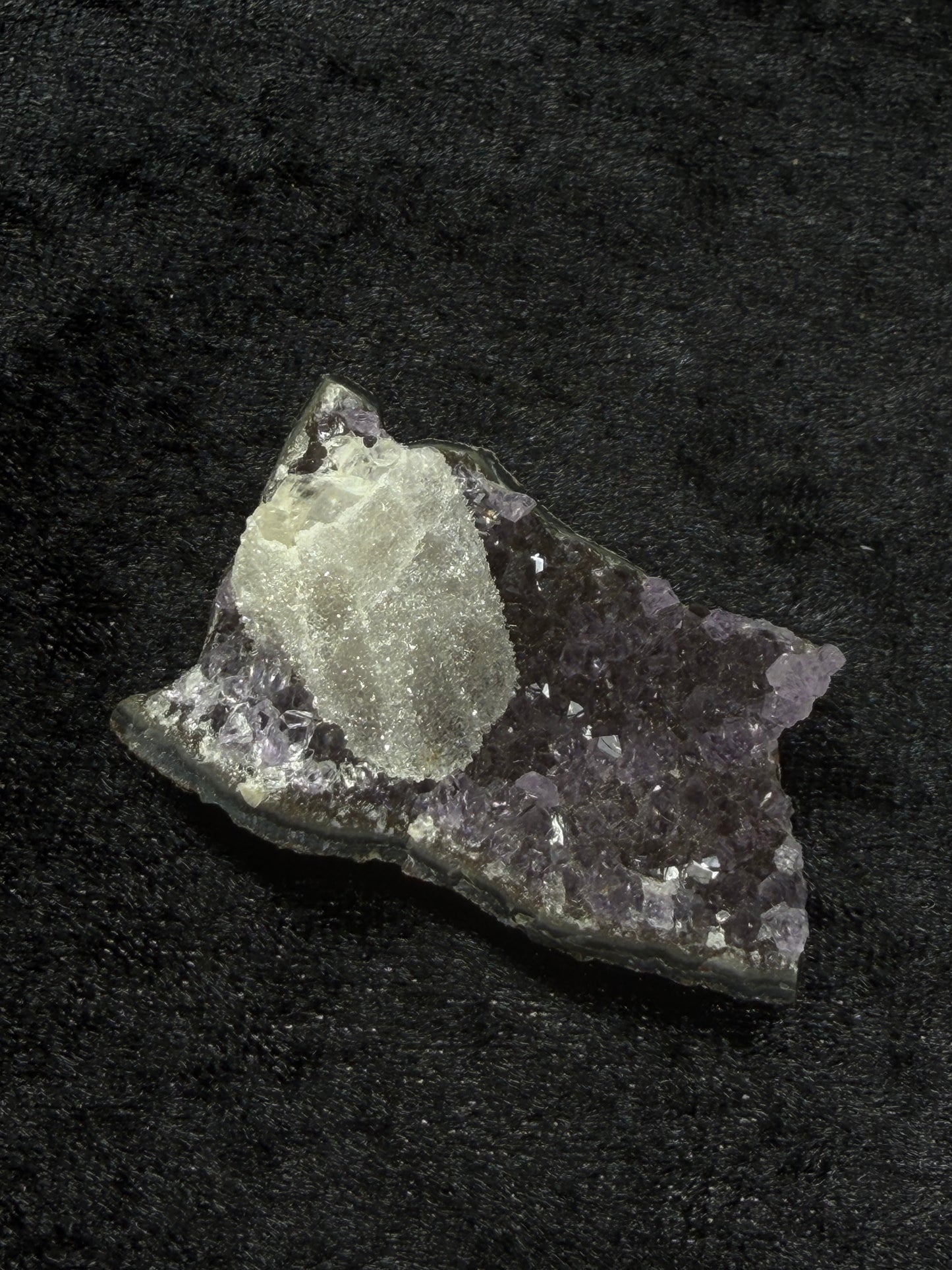 Brazilian Purple Amethyst Freeform with Sugary Calcite - 27CA