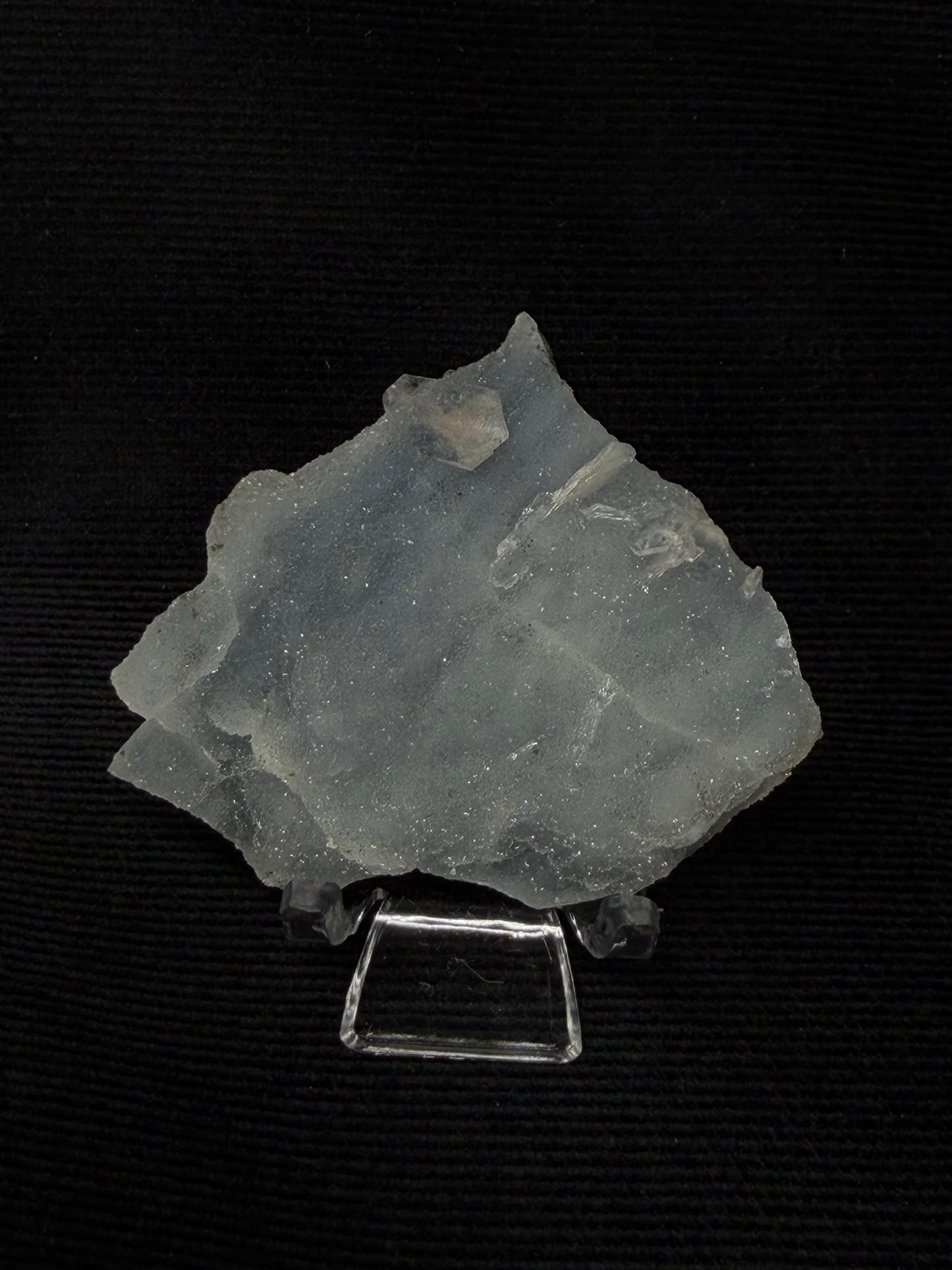 Blue Grey Chalcedony with Peach Stilbite Specimen - 40EC