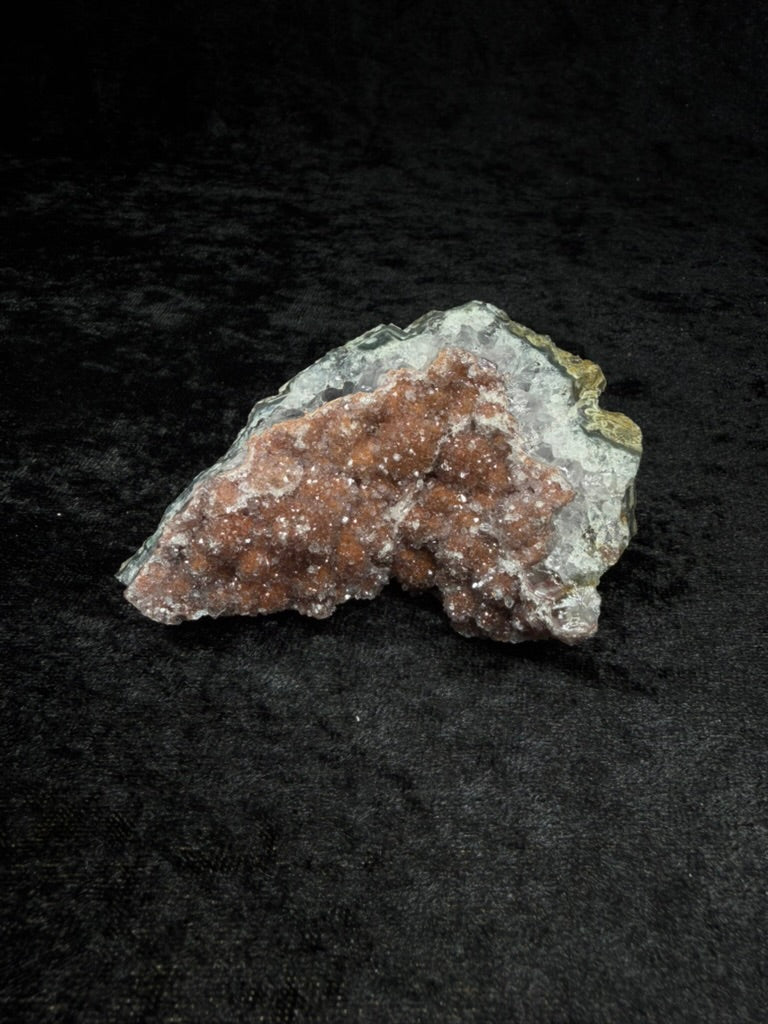 Brazilian Redish Sugar Amethyst Freeform with Quartz Banding - 110RS