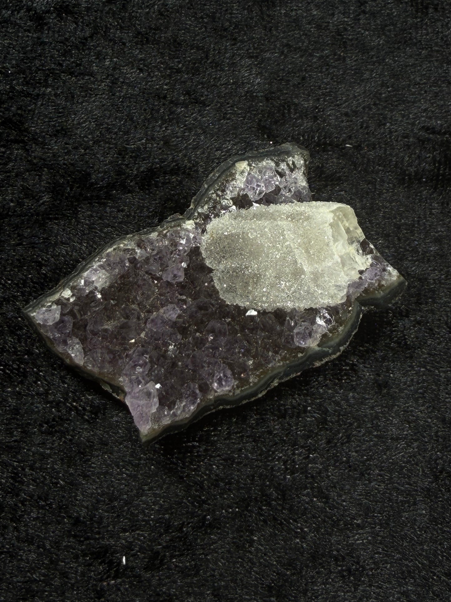 Brazilian Purple Amethyst Freeform with Sugary Calcite - 27CA