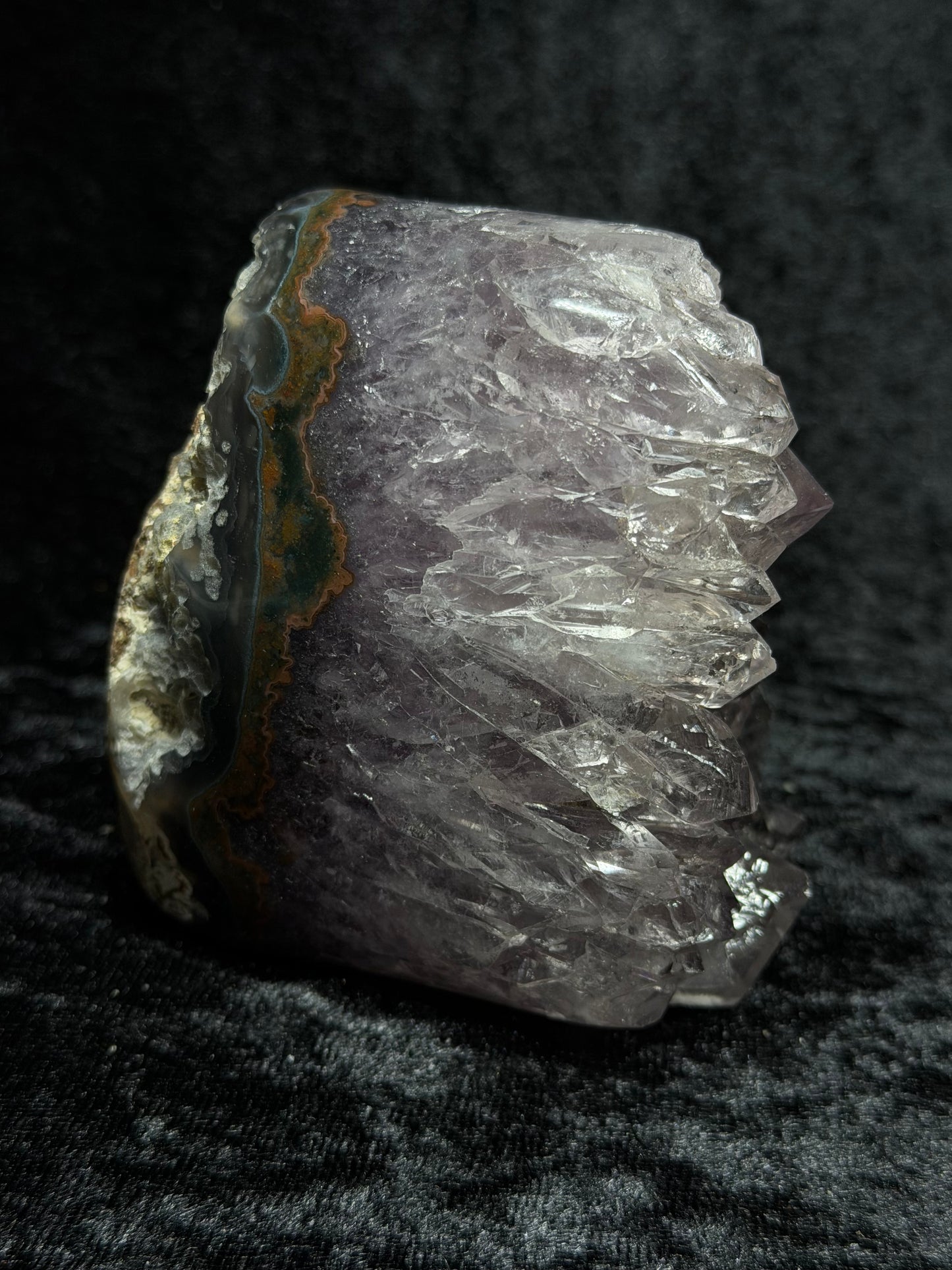 Brazilian Purple Amethyst Freeform with Green Jasper Banding - 105AC