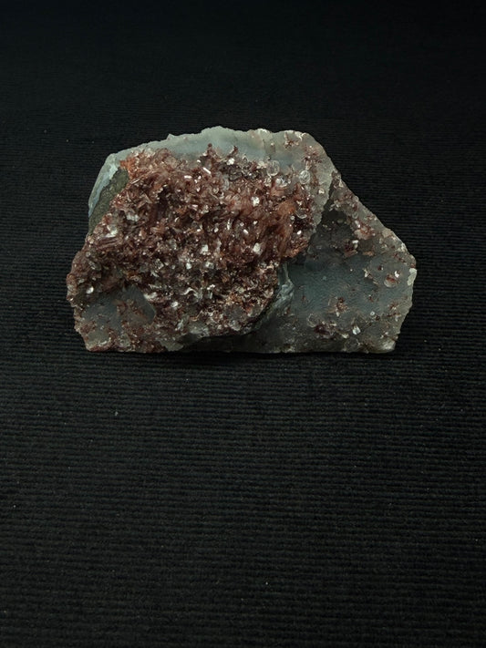Indian Blue & Grey Chalcedony with Chocolate Heulandite Specimen - 82CC