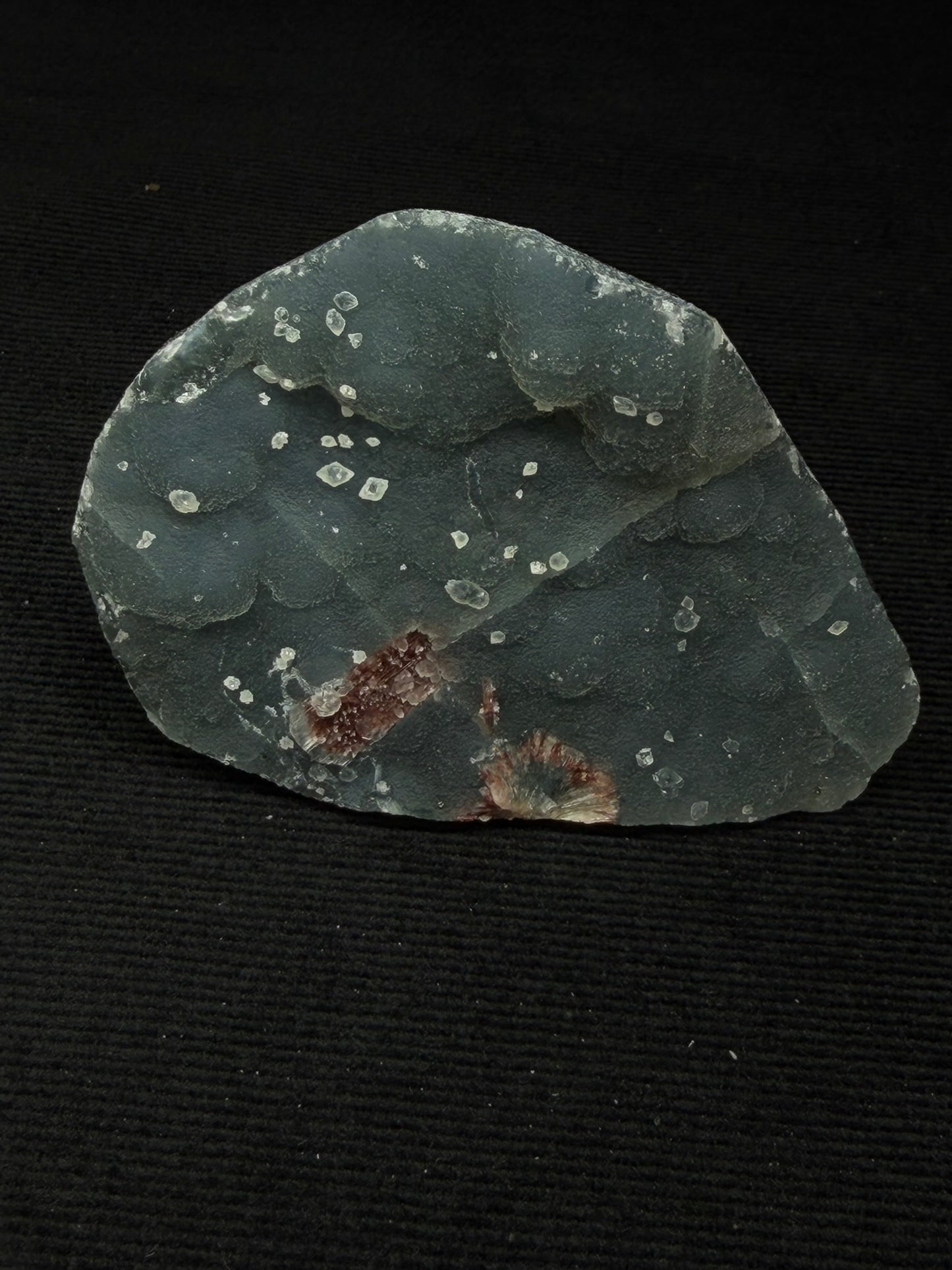 Indian Blue & Grey Chalcedony with Chocolate Heulandite Specimen - 104CC