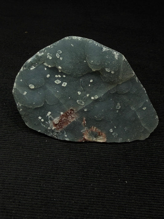 Indian Blue & Grey Chalcedony with Chocolate Heulandite Specimen - 104CC