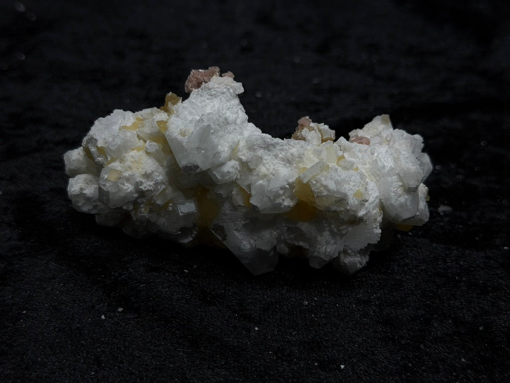 Pink Coral with Barite Crystal, with Stilbite and Yellow Calcite - 50BC