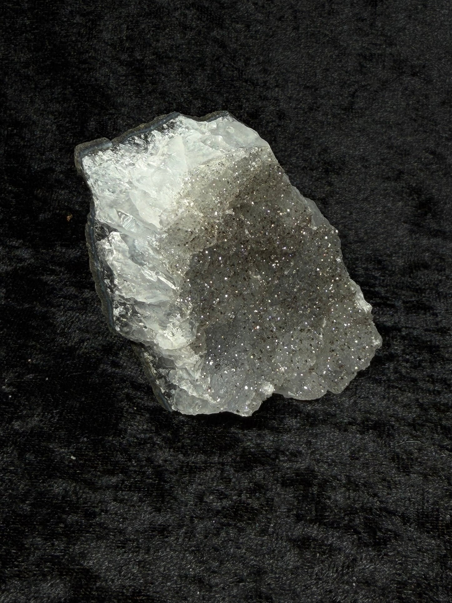 Brazilian Light Grey Sugar Amethyst Freeform - 68GA
