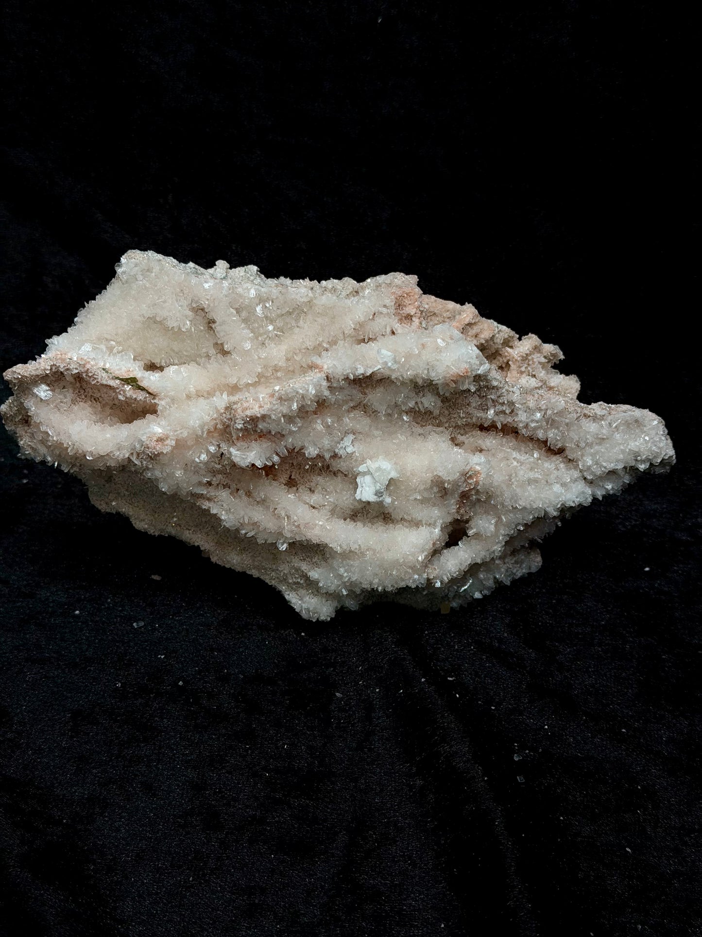 Sparkling Pink Coral with Barite Crystal and Stilbite with Yellow Calcite - 184PC