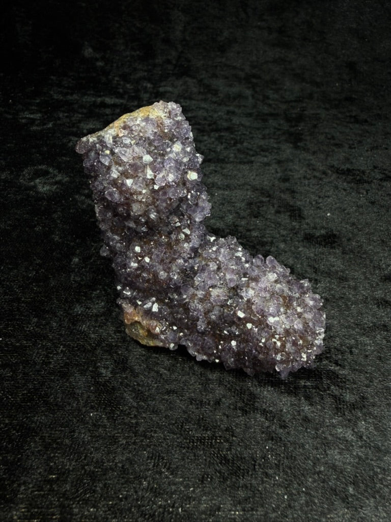 Brazilian Sparkly Purple Amethyst with Pink Amethyst Heart - UGG BOOT 38PA