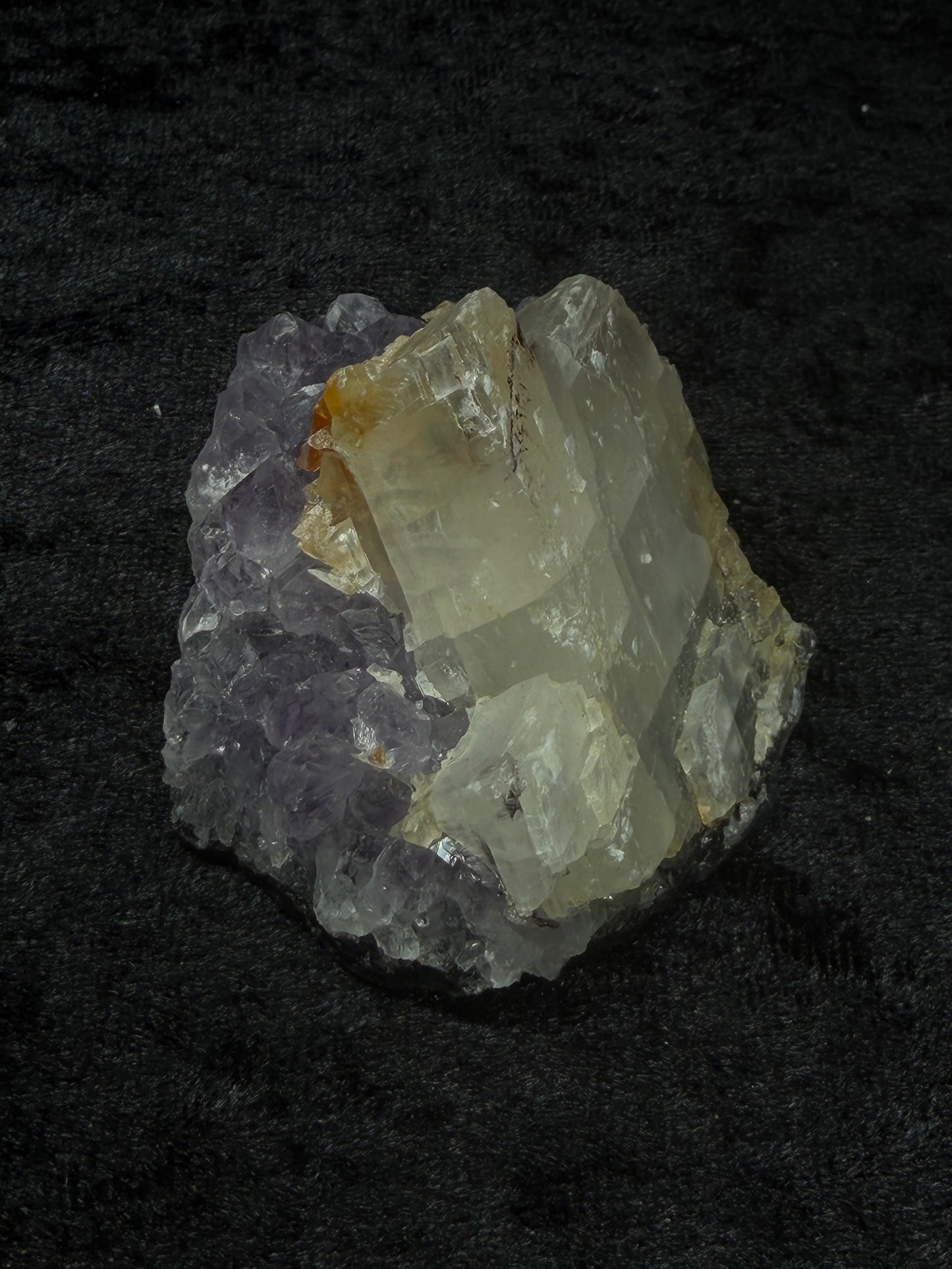 Brazilian Purple Amethyst Freeform with Calcite and Pyrite Inclusions - 78CA