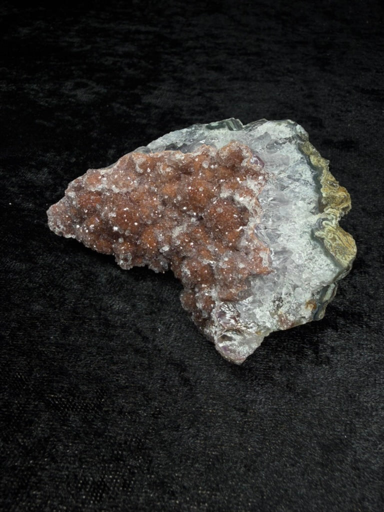 Brazilian Redish Sugar Amethyst Freeform with Quartz Banding - 110RS